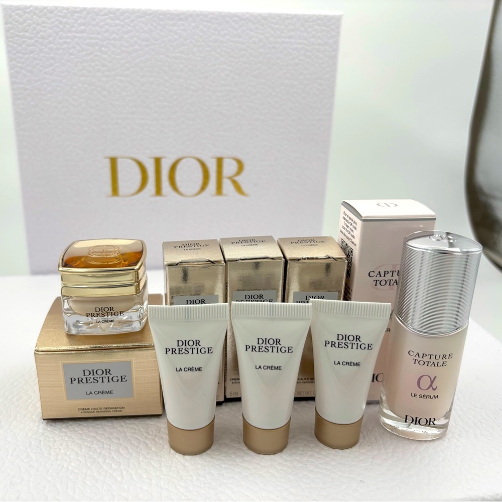 NWT Dior Capture Totale Serum Prestige La Creme skincare 5pcs deluxe mini travel
